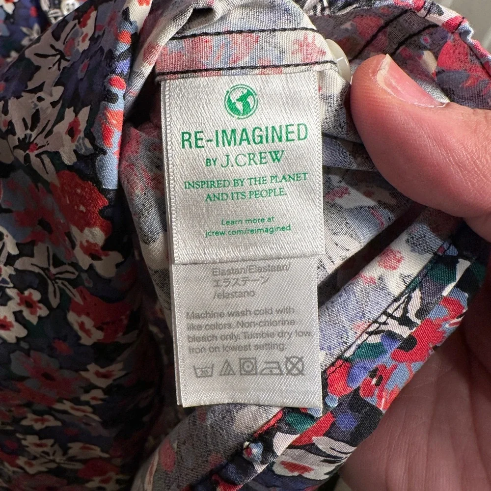 JCREW - Men’s Floral Button Down Shirt, Size 2XL Tall